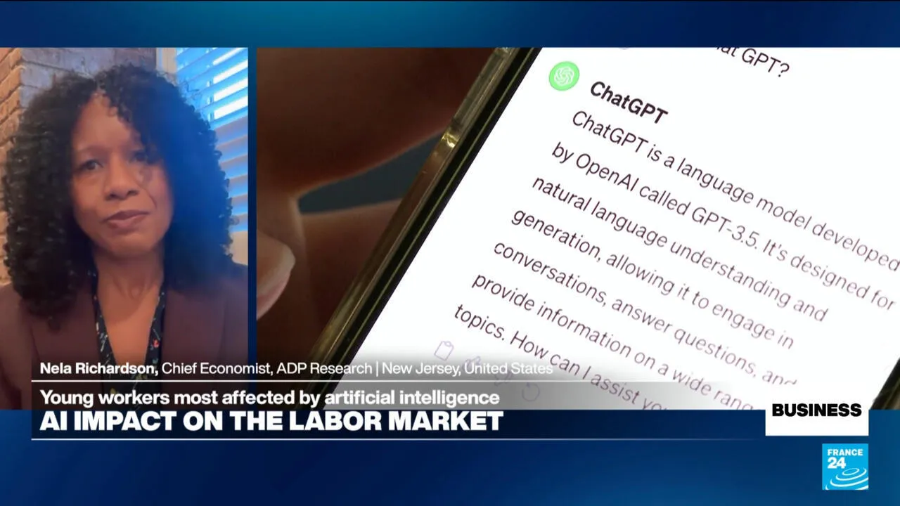 Business - US payroll data shows young workers' jobs most affected by artificial intelligence